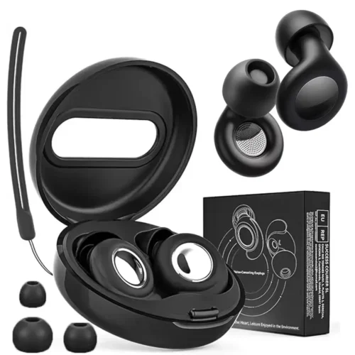 bouchons d'oreille en silicone. réduction bruit pour sommeil paisible kit complet
