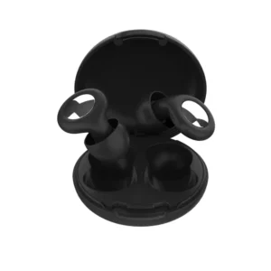 bouchons d'oreille en silicone. réduction bruit pour sommeil paisible noir