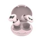 bouchons d'oreille en silicone. réduction bruit pour sommeil paisible rose