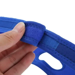 attache fixation d'une ceinture anti ronflement en néoprène