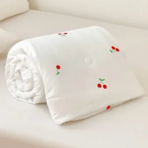 couette de printemps été, légère et super douce pour la peau roulée