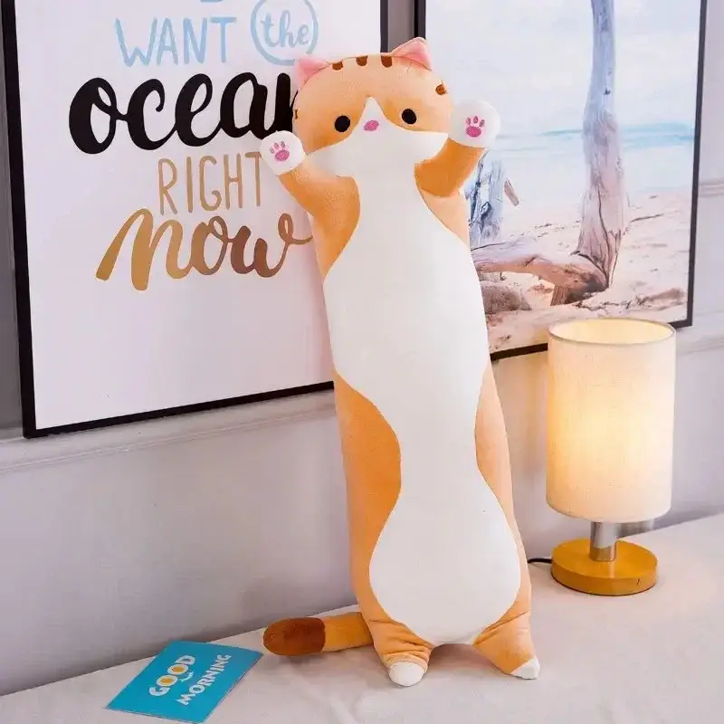 Oreiller chat format latéral