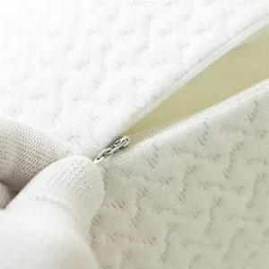 fermeture éclaire d'un oreiller cylindrique en mousse à mémoire de forme, soulage les douleurs cervicales, relaxant et multifonctionnel