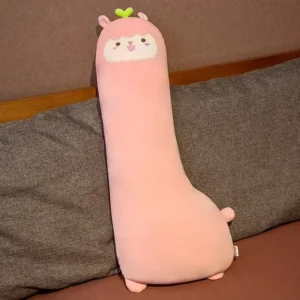 oreiller mignon en forme d'animaux, doux et confortable rose