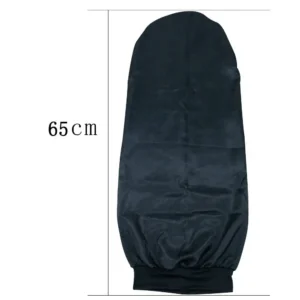 bonnet de nuit long en satin, soyeux avec large bande élastique taille