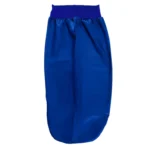 bonnet de nuit long en satin, soyeux avec large bande élastique bleu royal