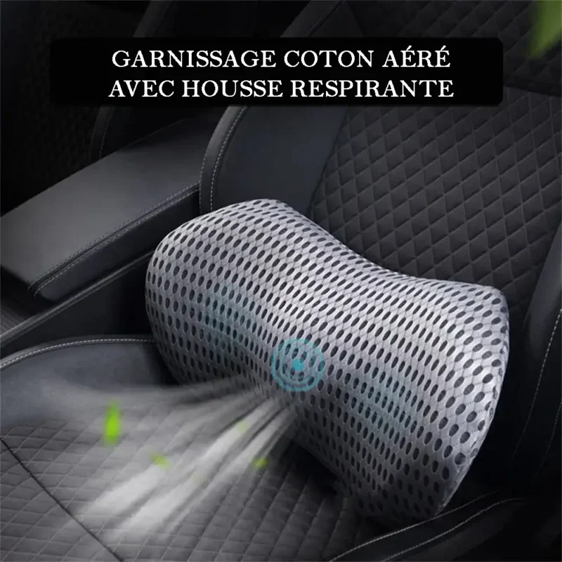 coussin lombaire à mémoire de forme et respirant