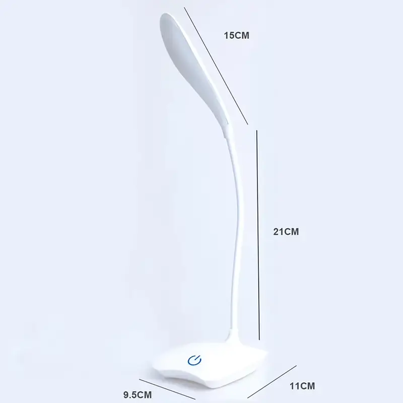 lampe de chevet à led en 3 coloris taille