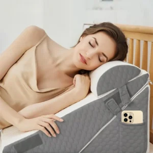 oreiller compensé, mousse à mémoire de forme avec appui tête, coussin incliné réglable