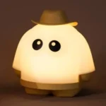 veilleuse bonhomme de nuit à led jaune