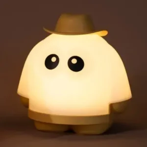 veilleuse bonhomme de nuit à led jaune