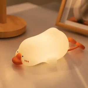 veilleuse canard à led en silicone