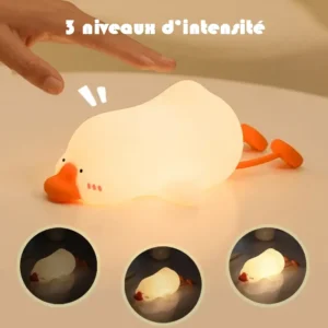 veilleuse canard à led en silicone