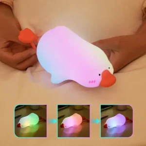 veilleuse canard à led en silicone