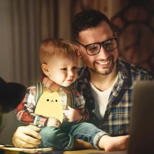 veilleuse chat à led en silicone pour enfants