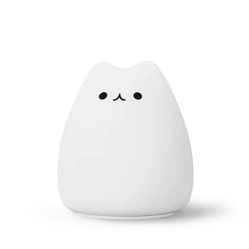 veilleuse chat à led en silicone pour enfants