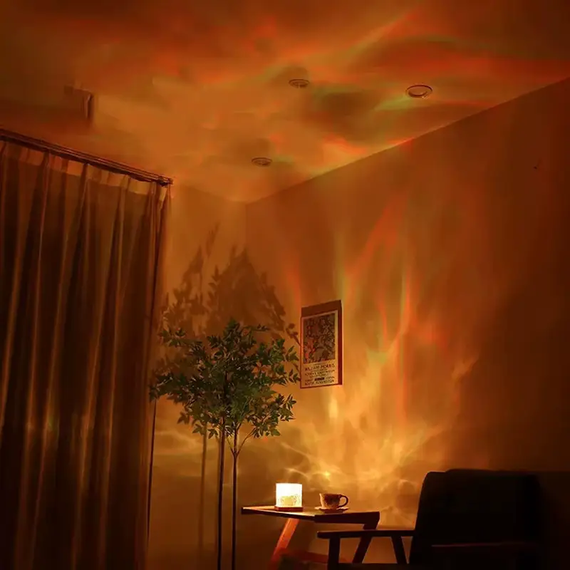 veilleuse cube de glace sous marine à led, 16 couleurs