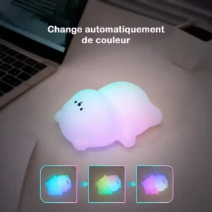 veilleuse ourson en silicone pour enfants