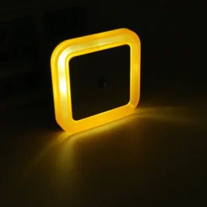 veilleuse sans fil à led avec capteur de luminosité pour chambre d'enfants jaune